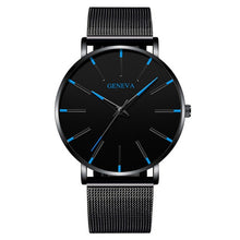Load image into Gallery viewer, 2020 Minimalist Men's Fashion Ultra Thin Watches Simple Men Business Stainless Steel Mesh Belt Quartz Watch Relogio Masculino