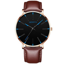 Load image into Gallery viewer, 2020 Minimalist Men&#39;s Fashion Ultra Thin Watches Simple Men Business Stainless Steel Mesh Belt Quartz Watch Relogio Masculino
